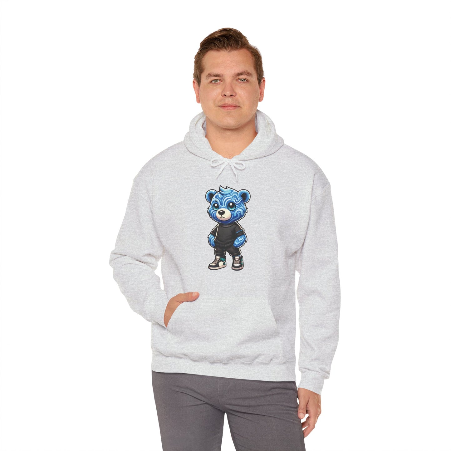 Blue Marble Bear Hoodie