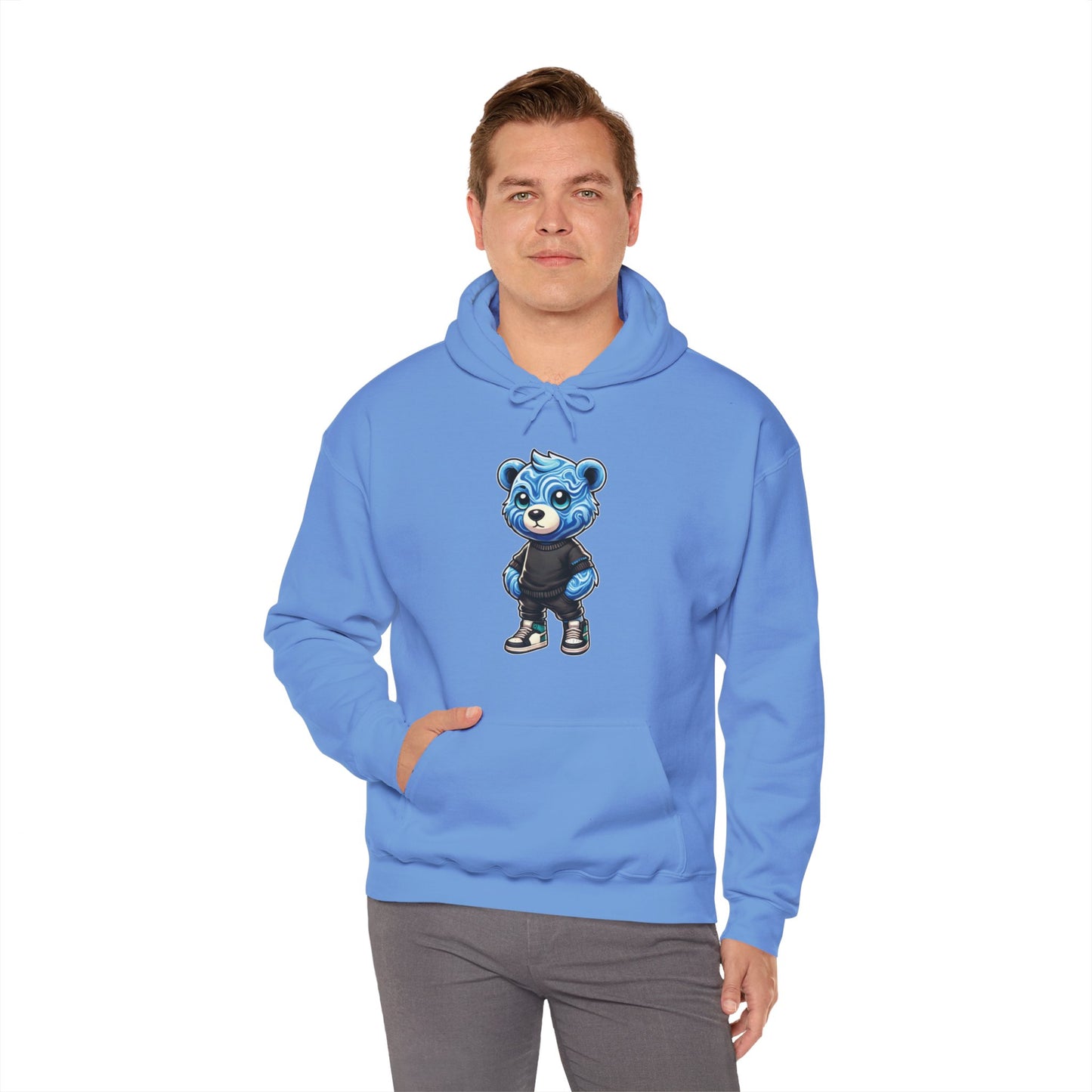 Blue Marble Bear Hoodie