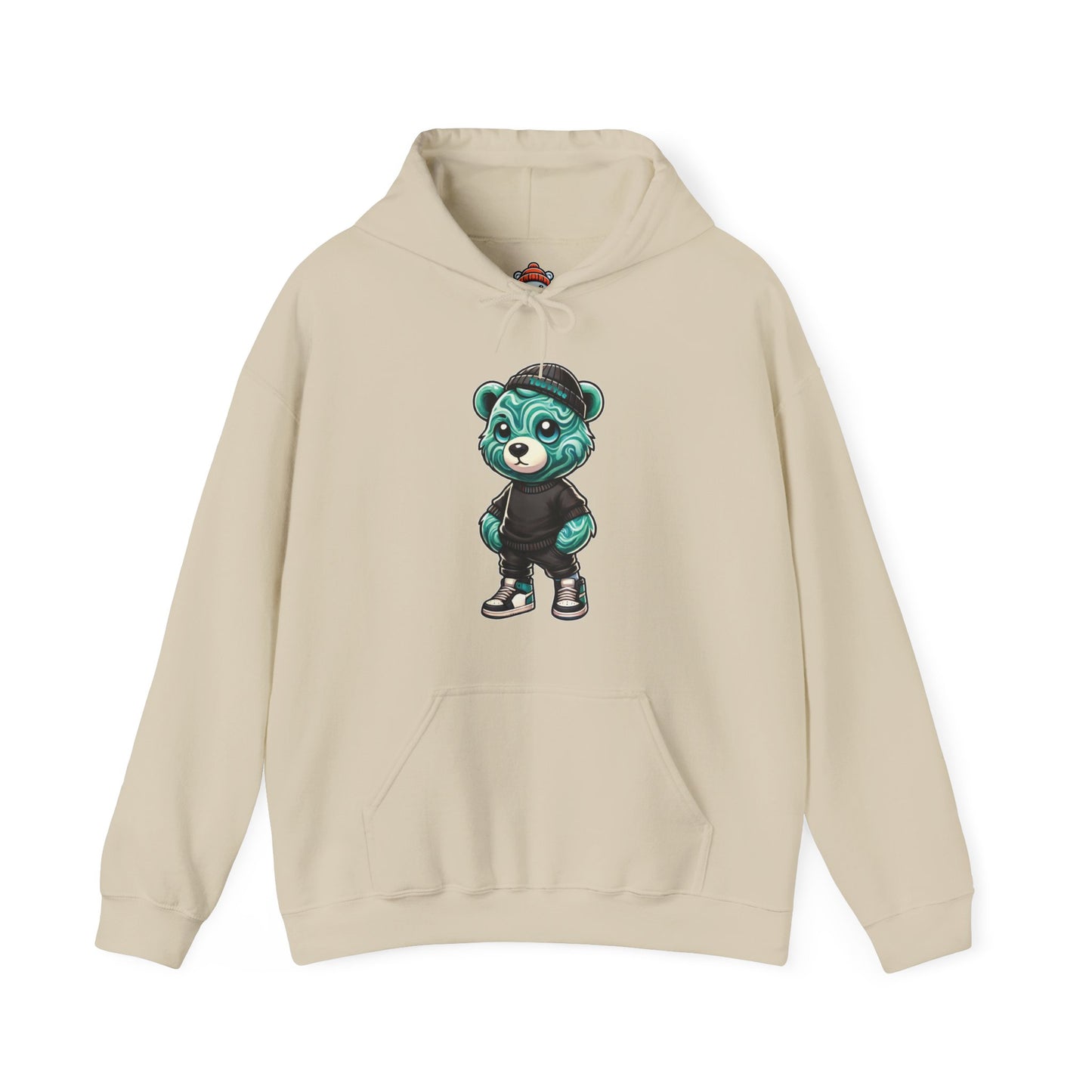 Green Marble Bear Hoodie