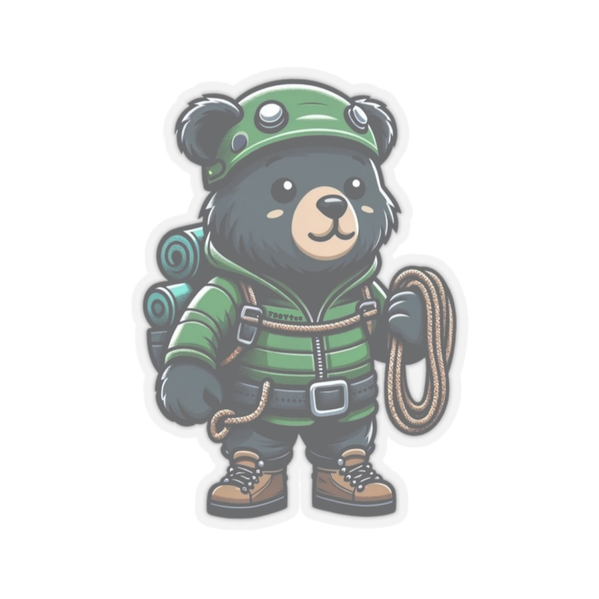 Hiker Bear Sticker - TDDYtee