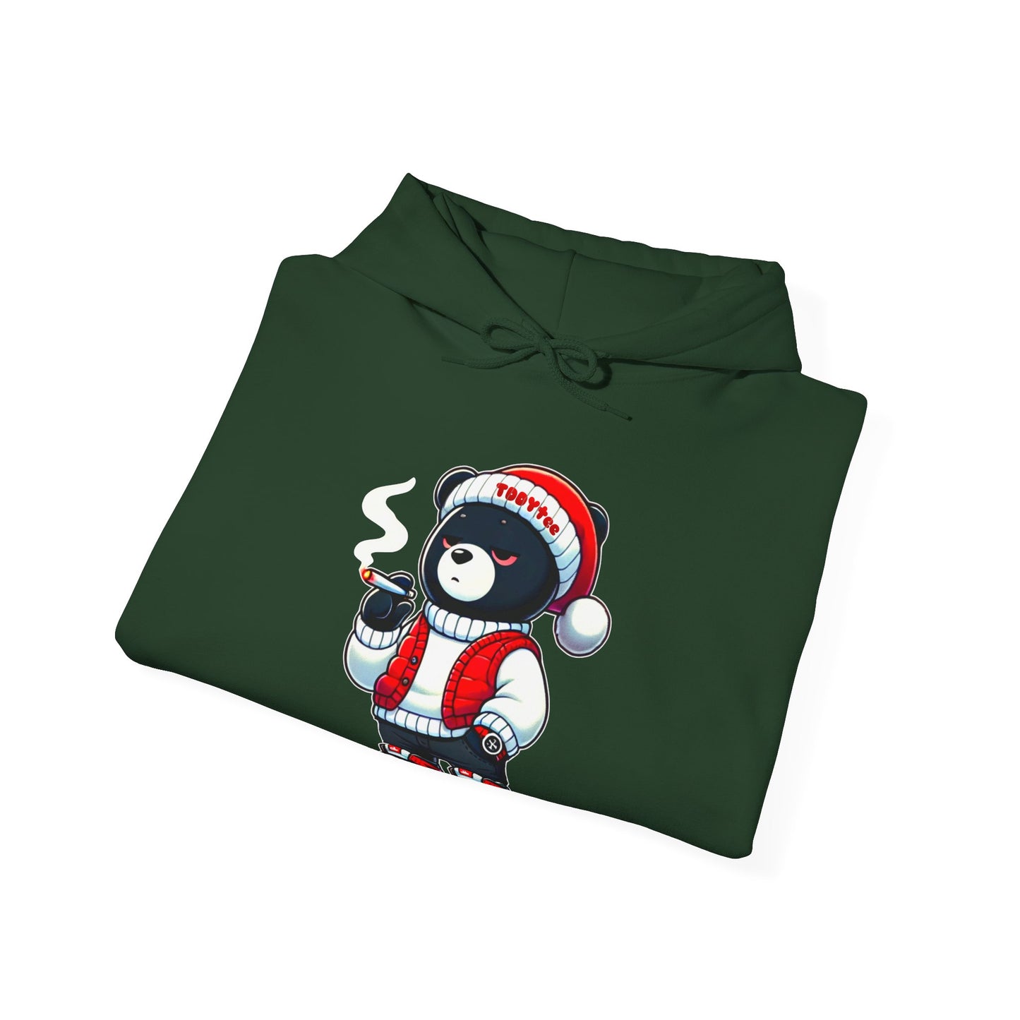 Ganja Clause Bear Hoodie