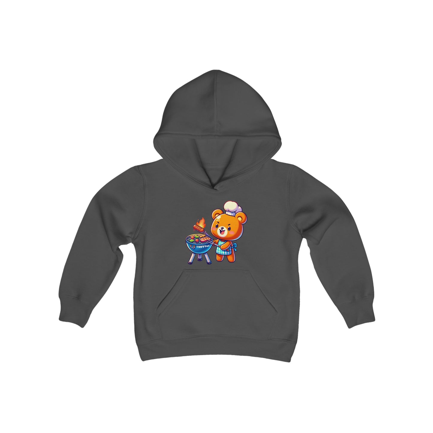 Grilling Bear Youth Hoodie - TDDYtee