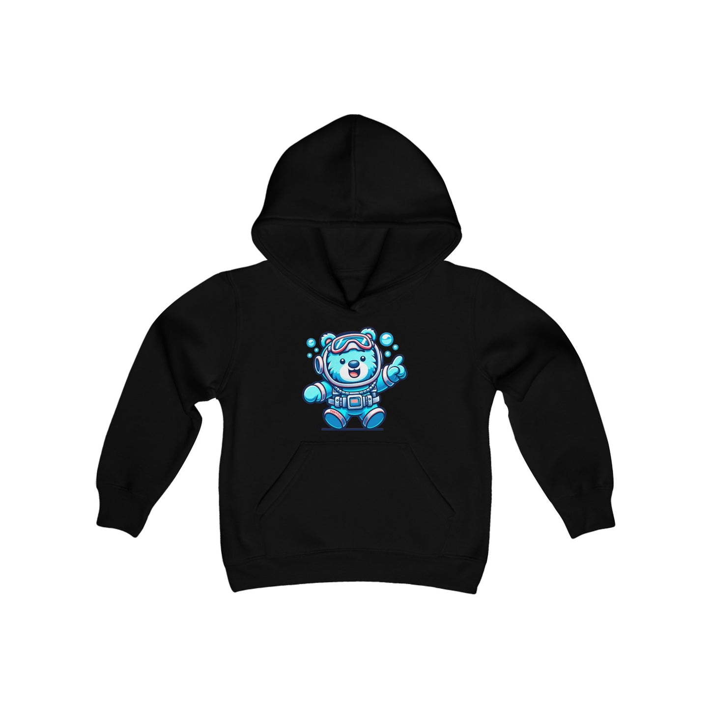 Scuba Bear Youth Hoodie - TDDYtee