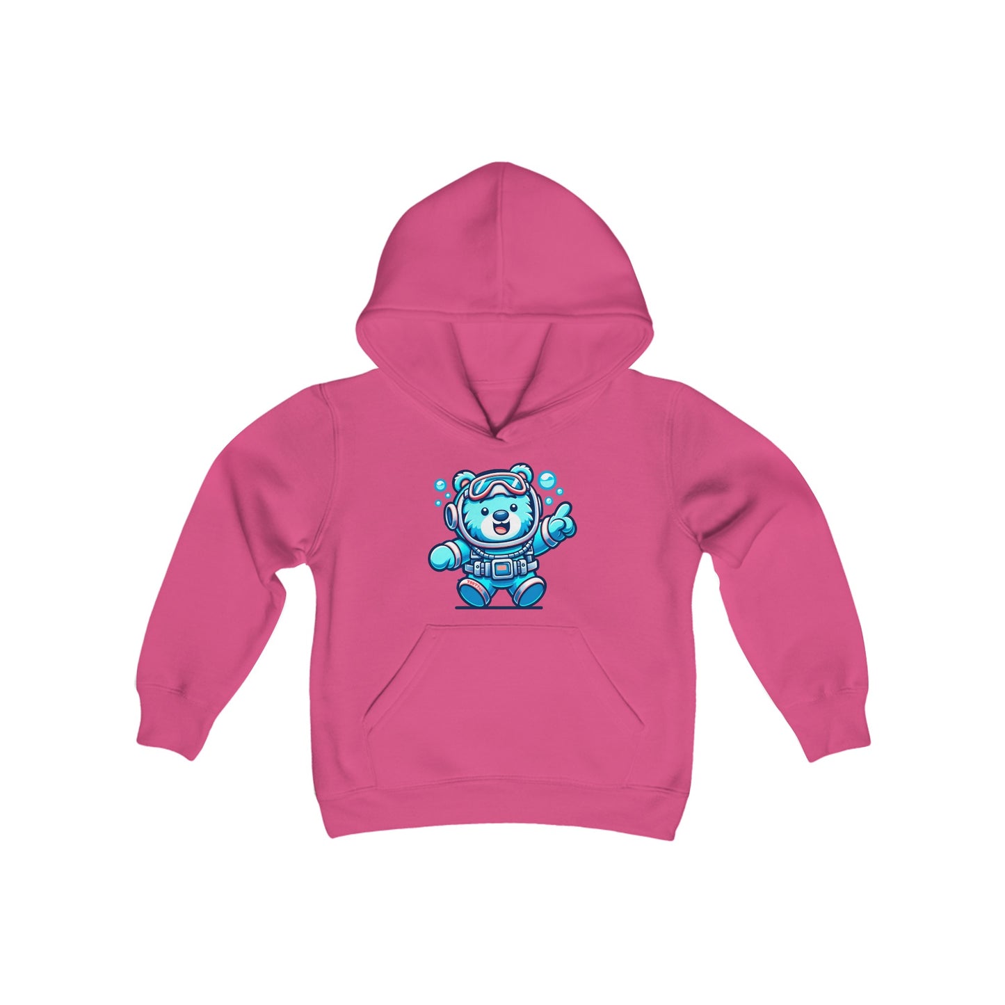 Scuba Bear Youth Hoodie - TDDYtee