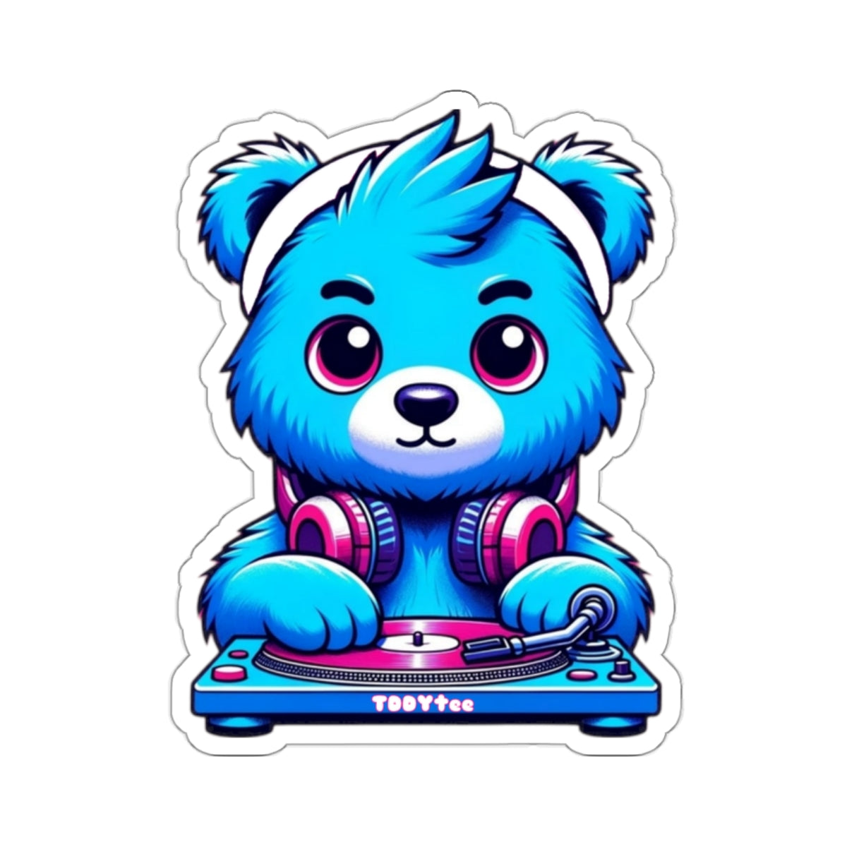 DJ Bear Sticker - TDDYtee