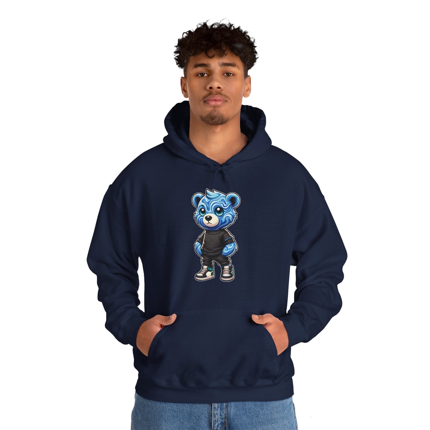 Blue Marble Bear Hoodie