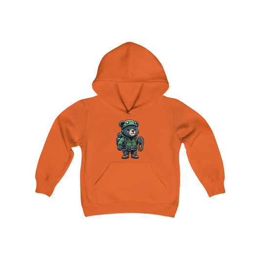 Hiker Bear Youth Hoodie - TDDYtee