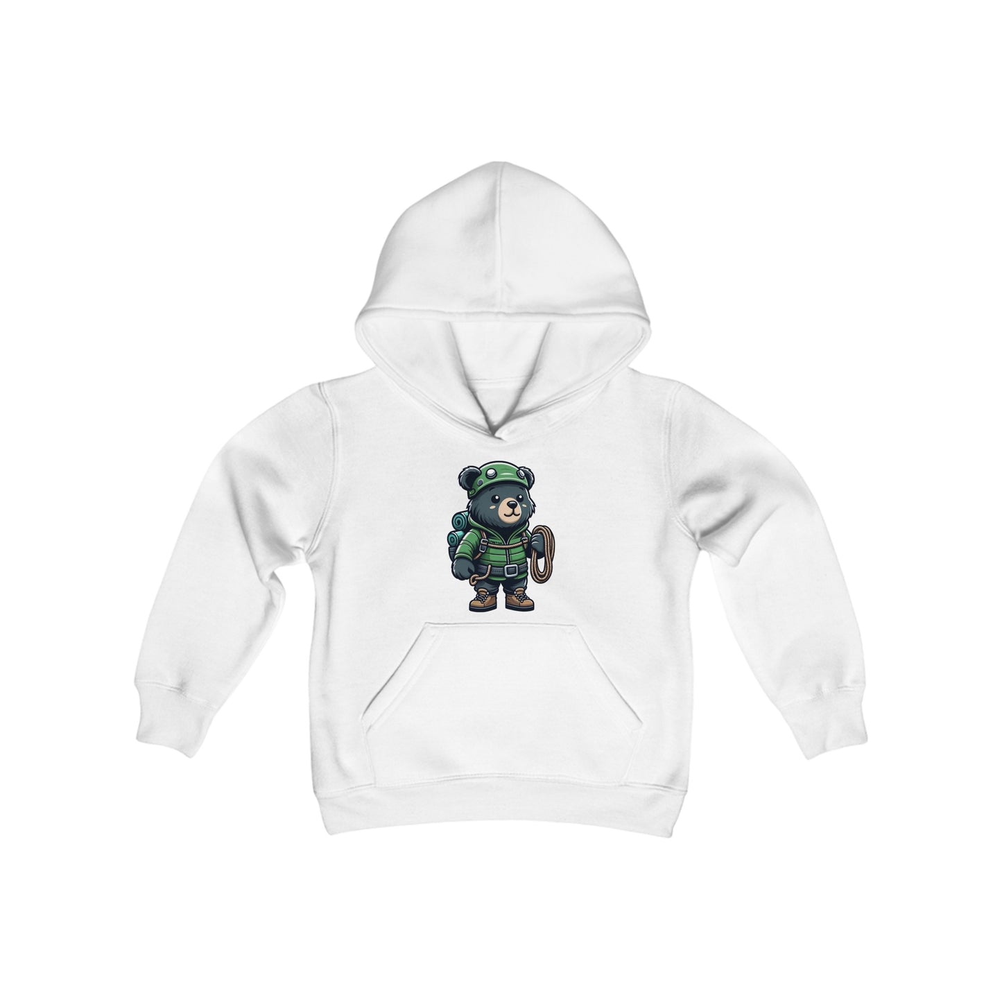 Hiker Bear Youth Hoodie - TDDYtee