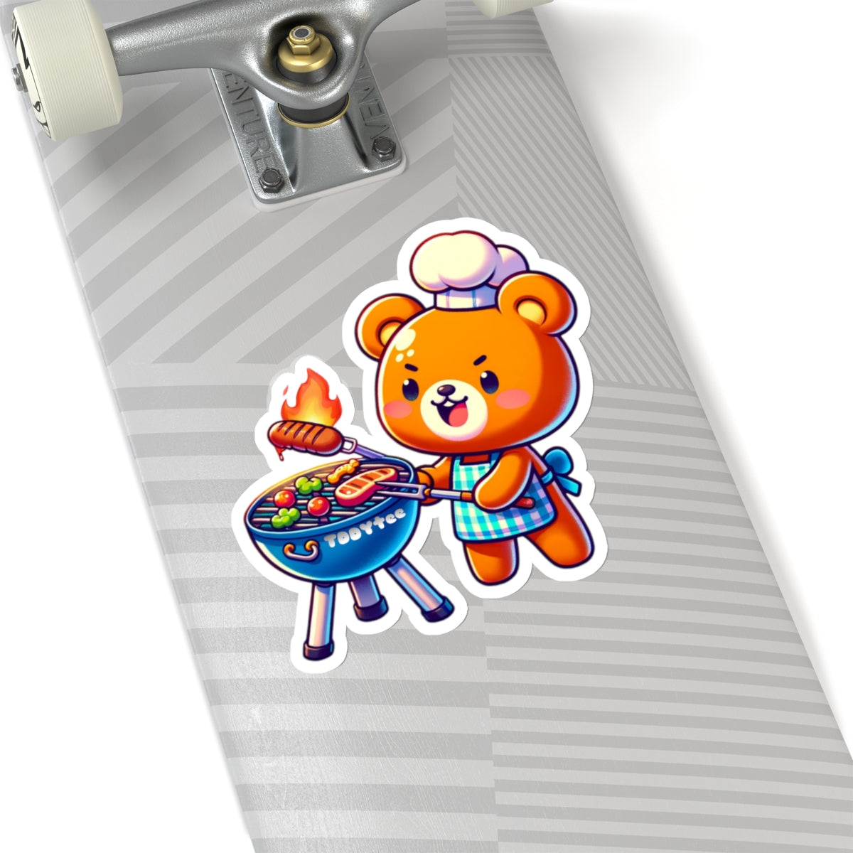 Grilling Bear Sticker - TDDYtee