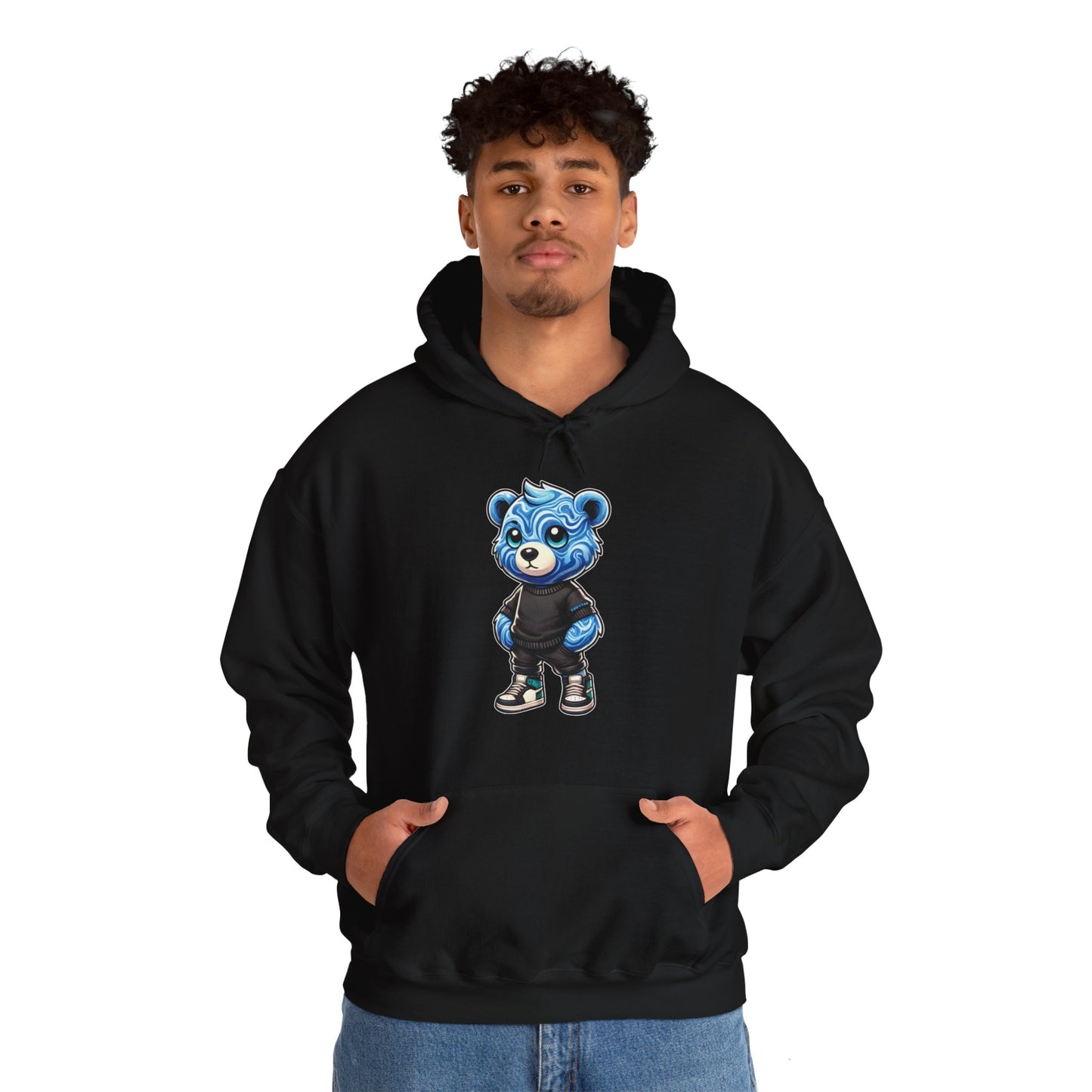 Blue Marble Bear Hoodie