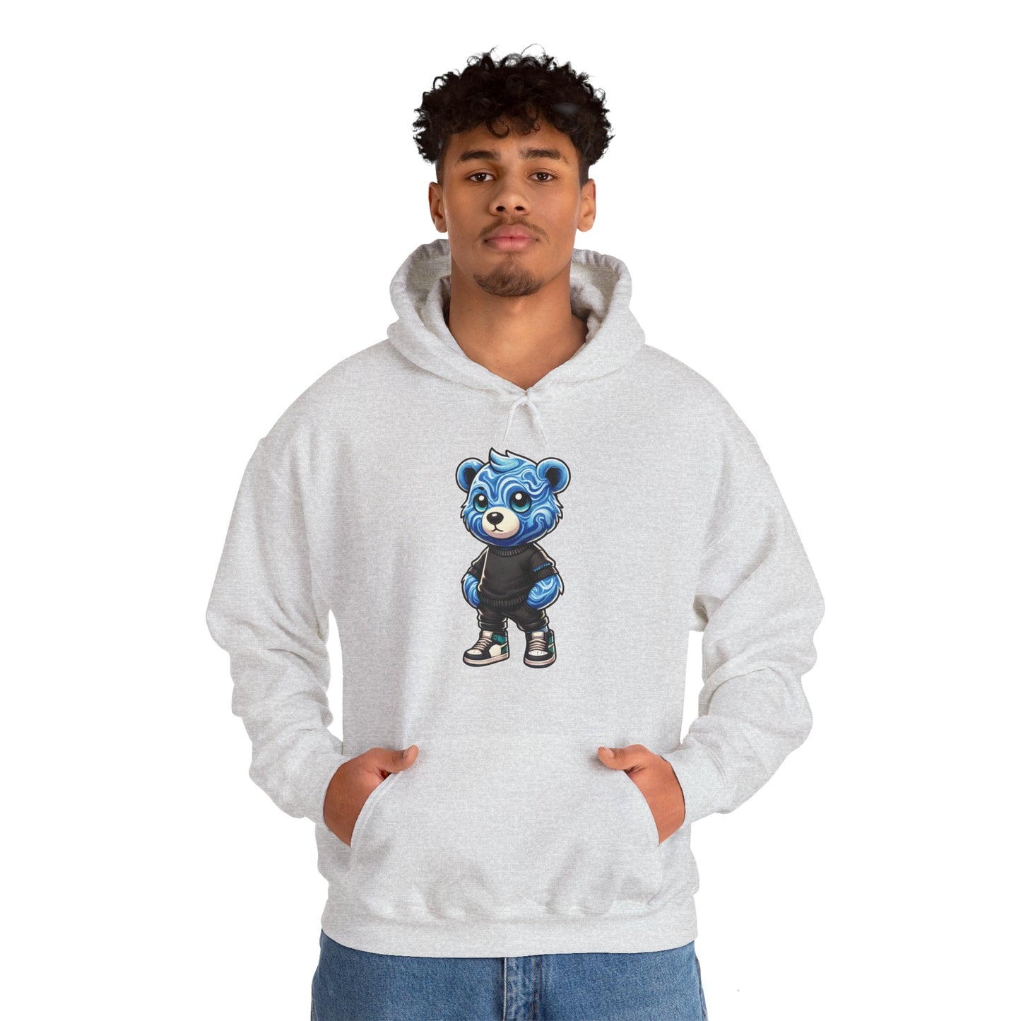 Blue Marble Bear Hoodie