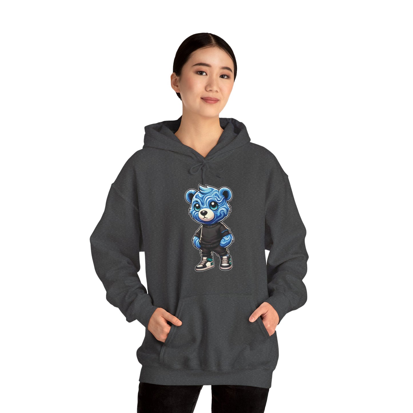 Blue Marble Bear Hoodie