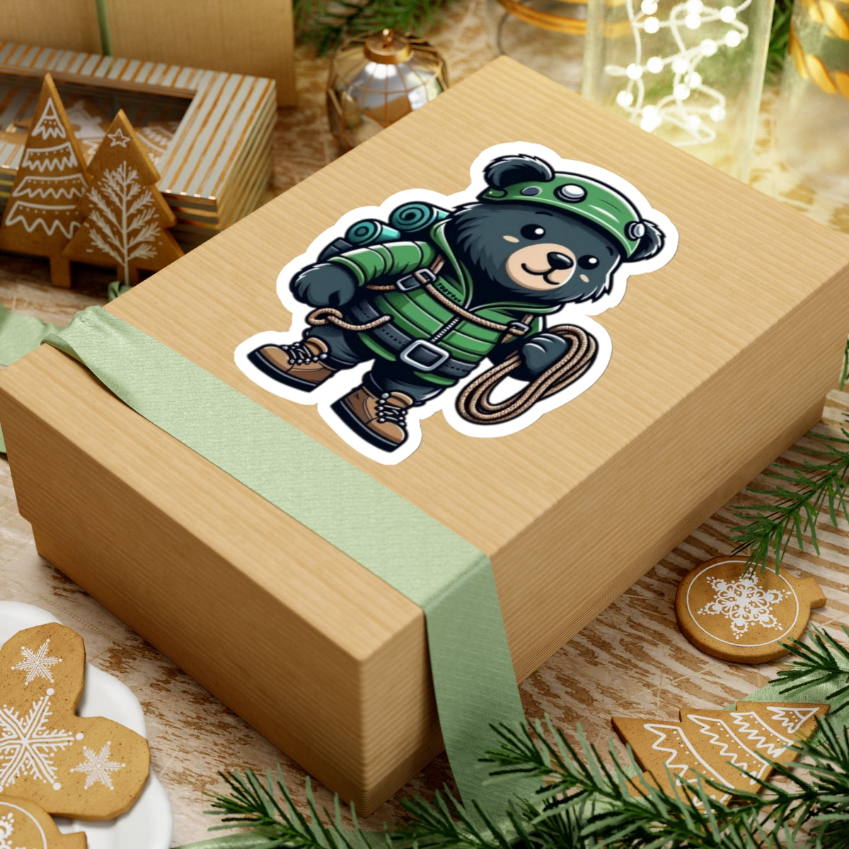 Hiker Bear Sticker - TDDYtee