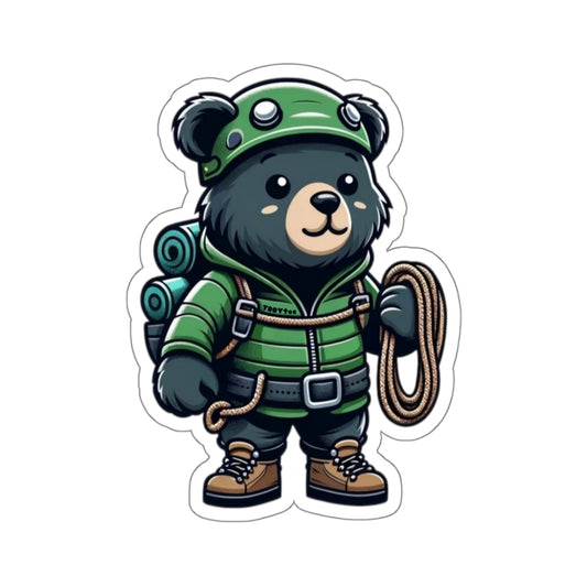 Hiker Bear Sticker - TDDYtee