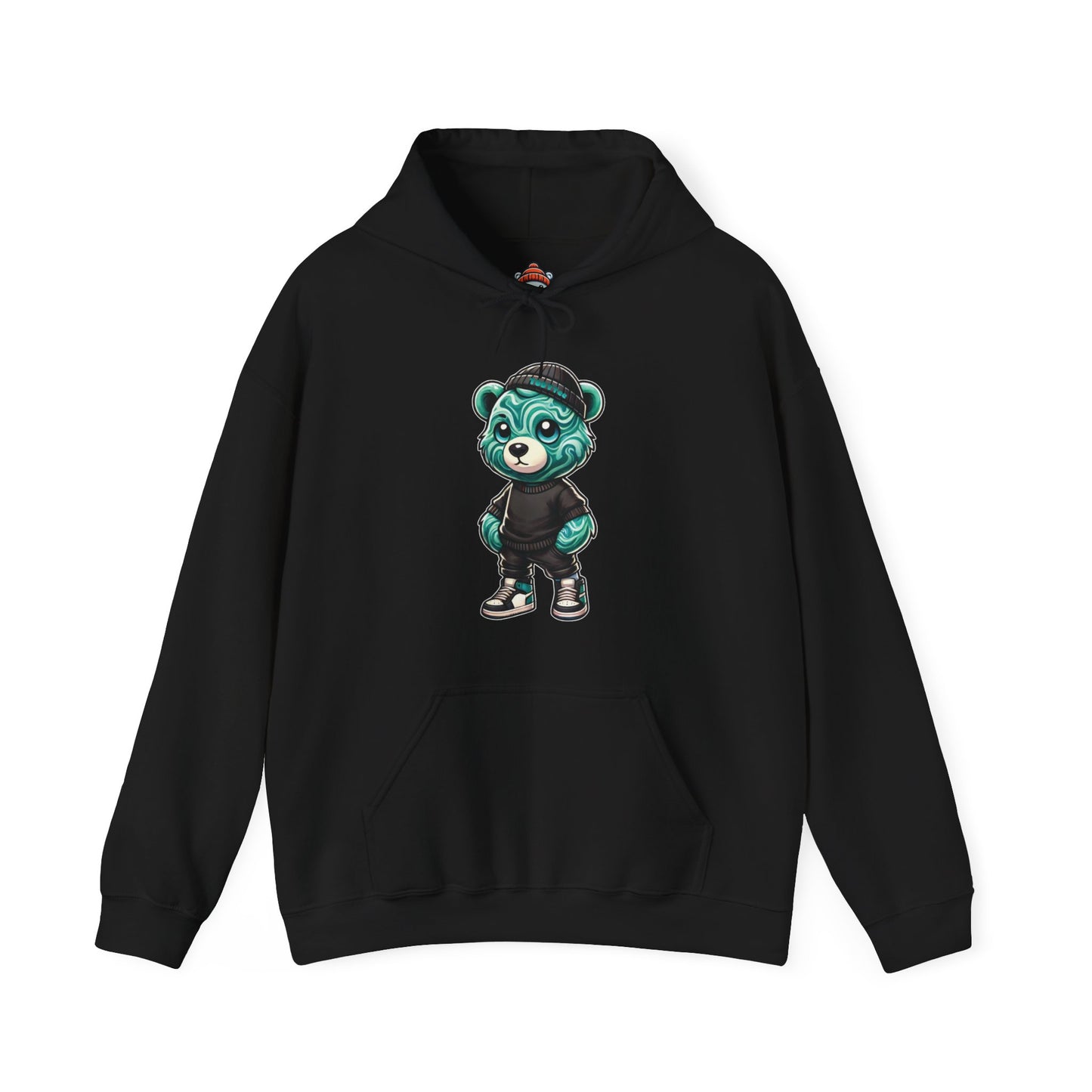 Green Marble Bear Hoodie