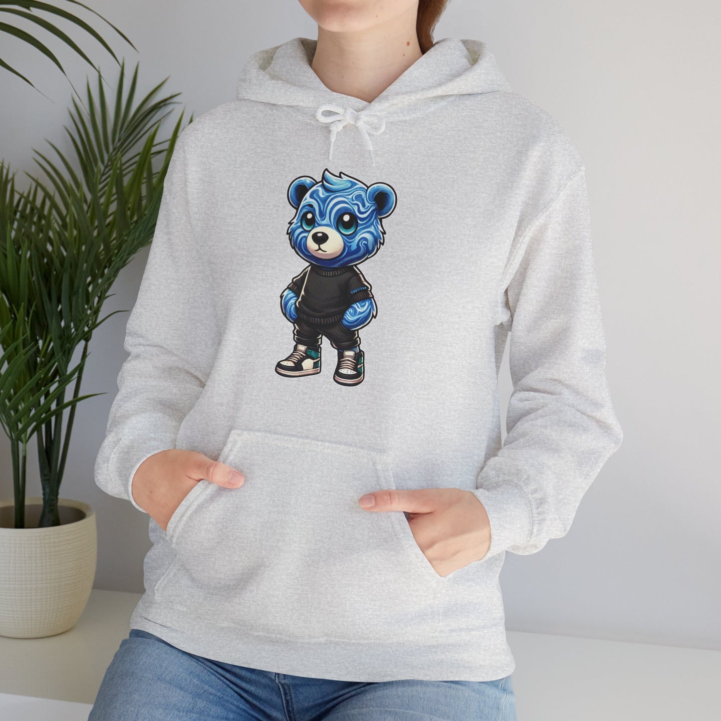 Blue Marble Bear Hoodie