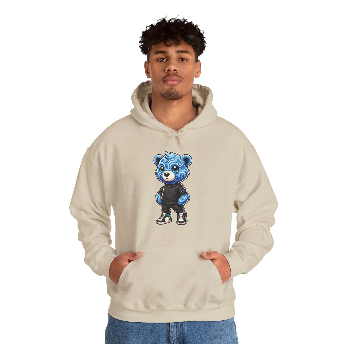 Blue Marble Bear Hoodie