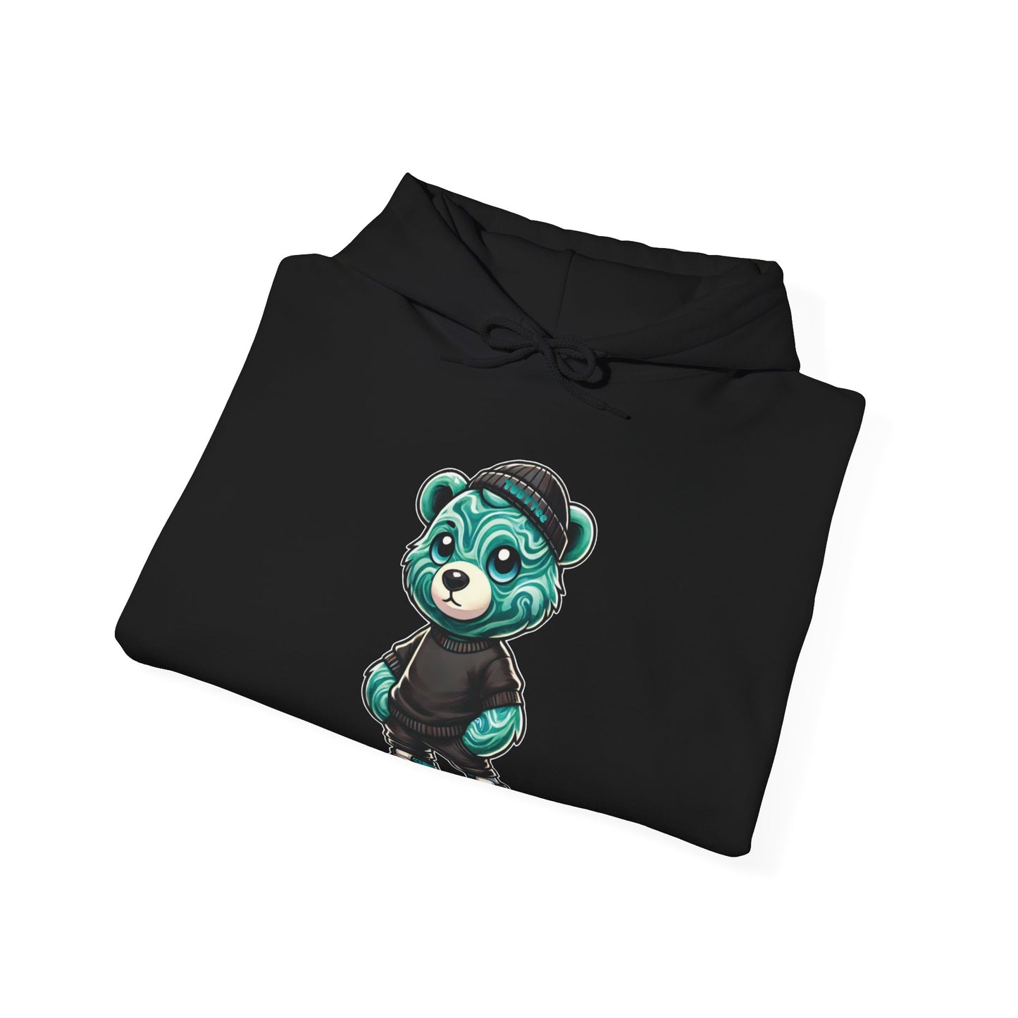 Green Marble Bear Hoodie