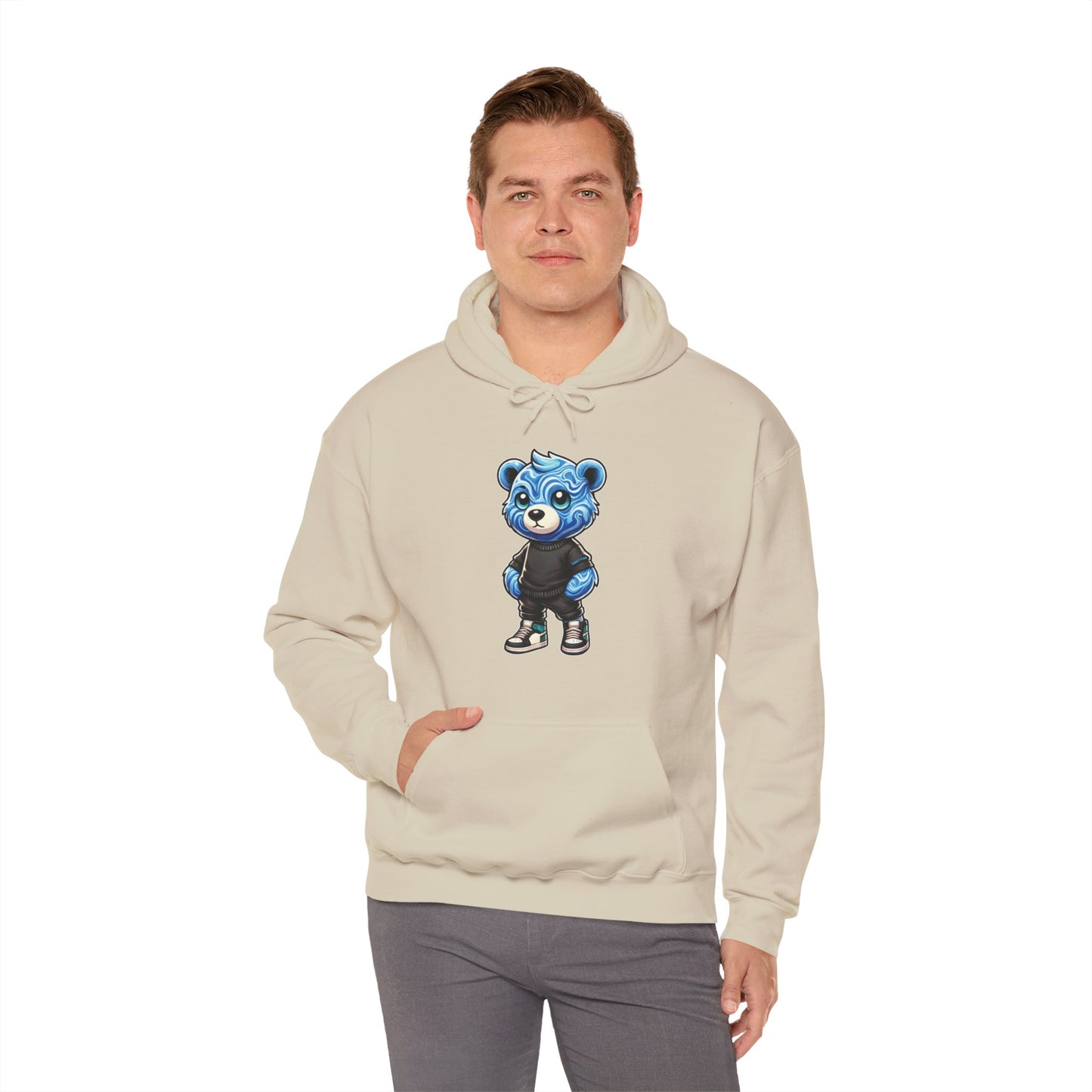 Blue Marble Bear Hoodie