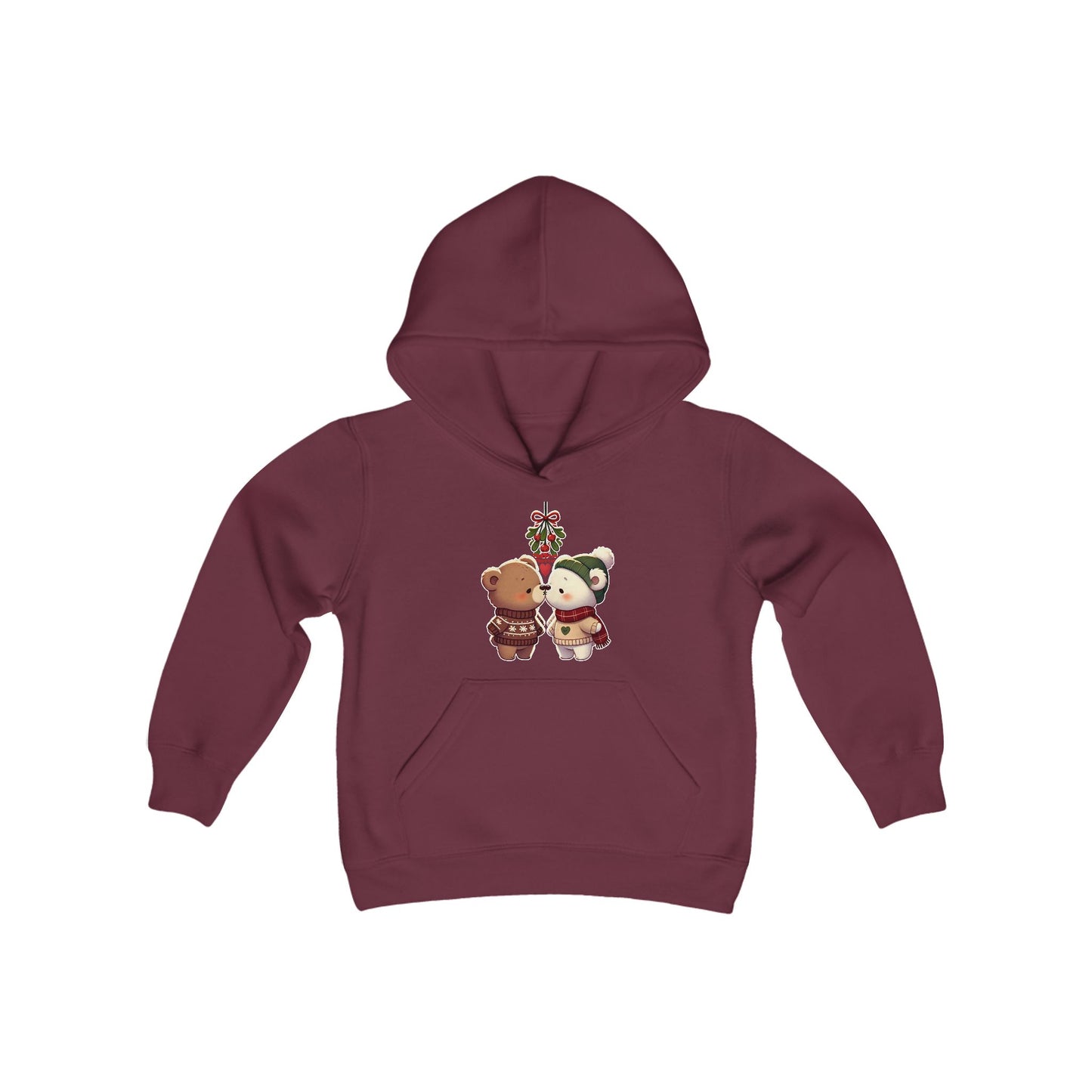 Mistletoe Bears Hoodie - Youth