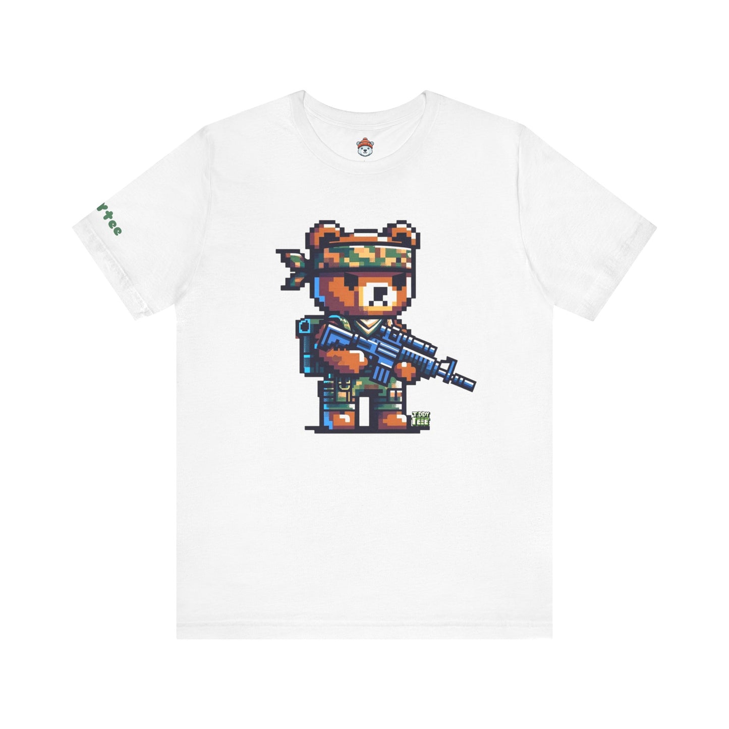 8-bit Soldier Bear Tee - TDDYtee