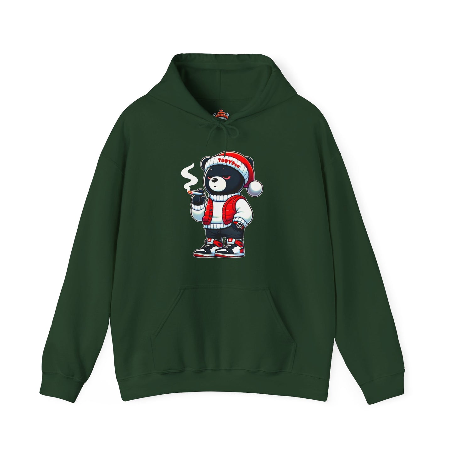 Ganja Clause Bear Hoodie