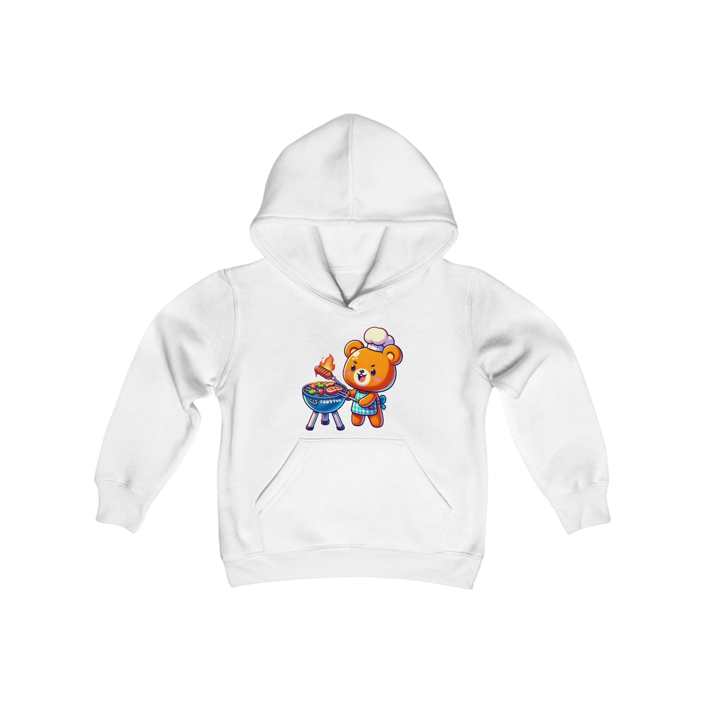 Grilling Bear Youth Hoodie - TDDYtee