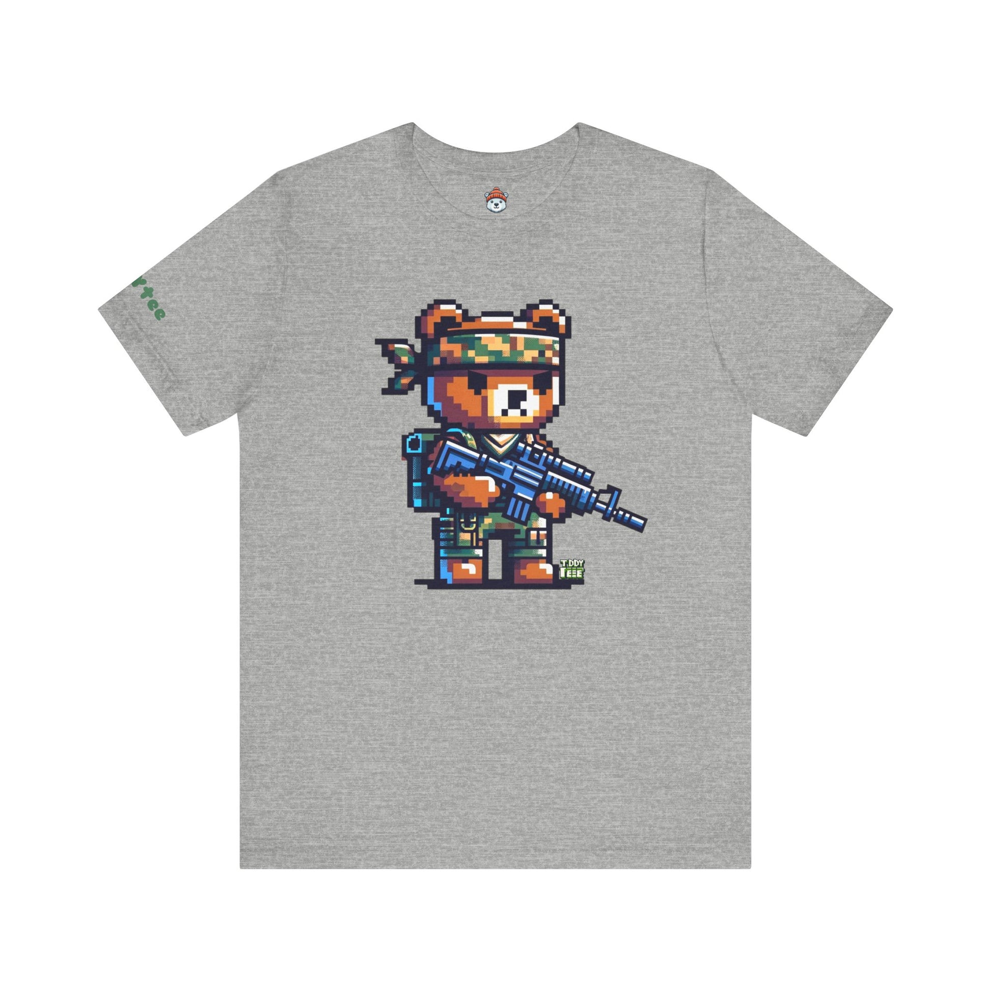 8-bit Soldier Bear Tee - TDDYtee