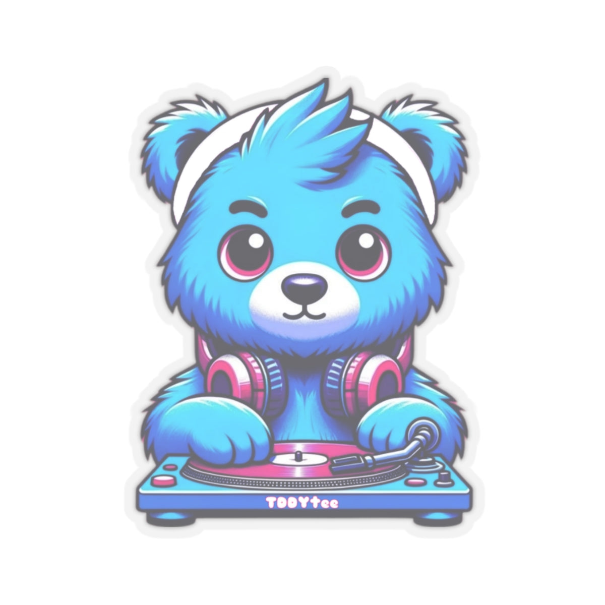 DJ Bear Sticker - TDDYtee