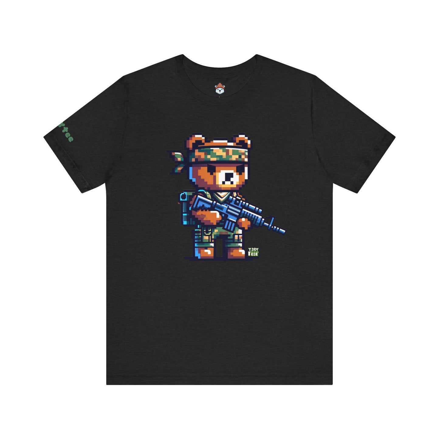 8-bit Soldier Bear Tee - TDDYtee