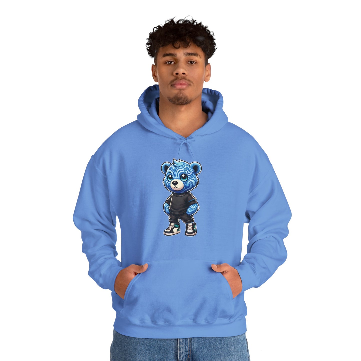 Blue Marble Bear Hoodie