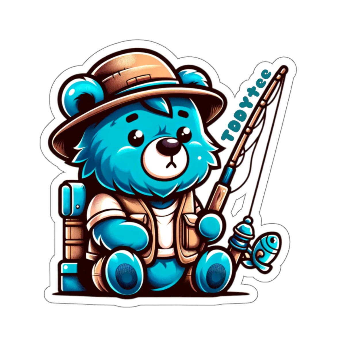 Fisher Bear Sticker - TDDYtee