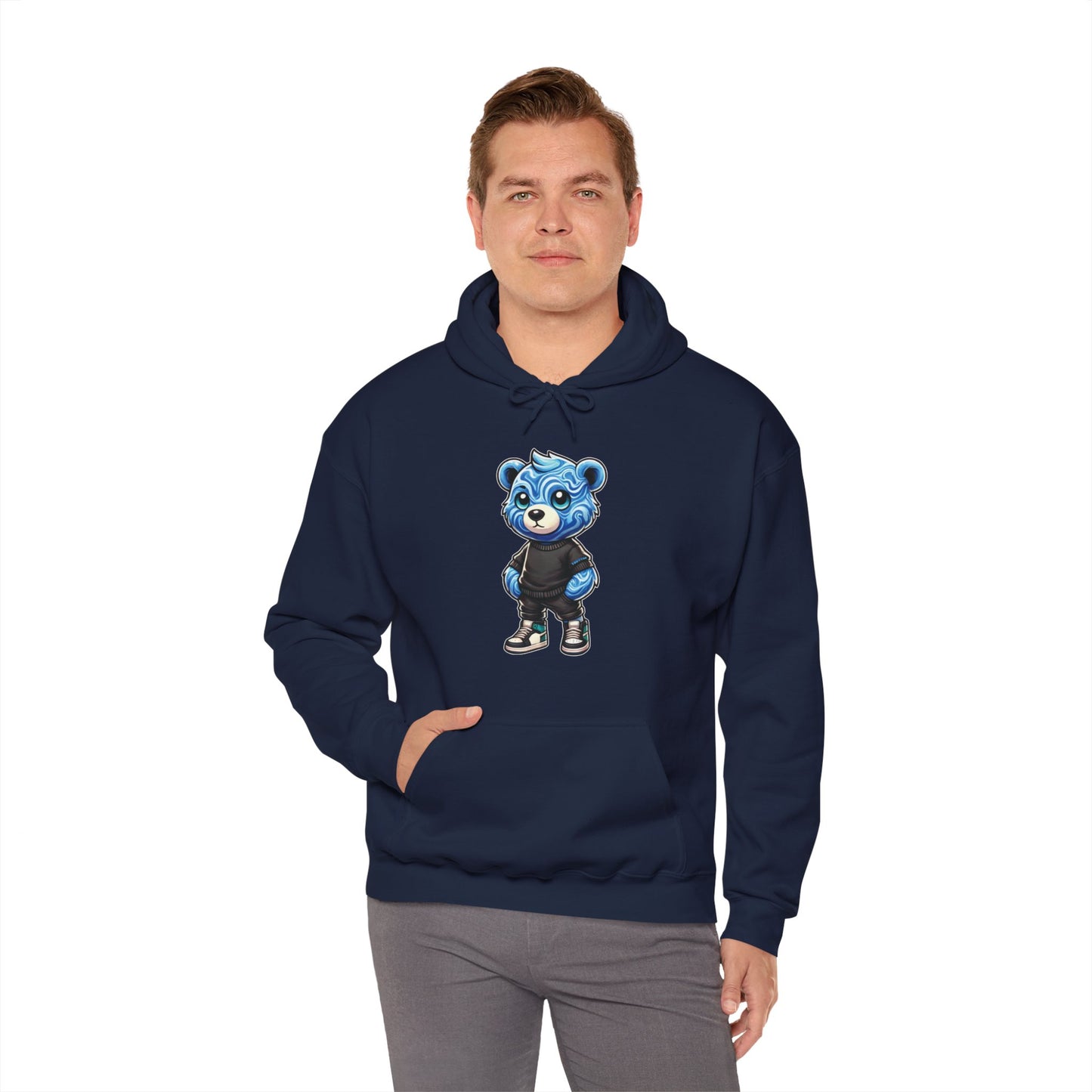 Blue Marble Bear Hoodie