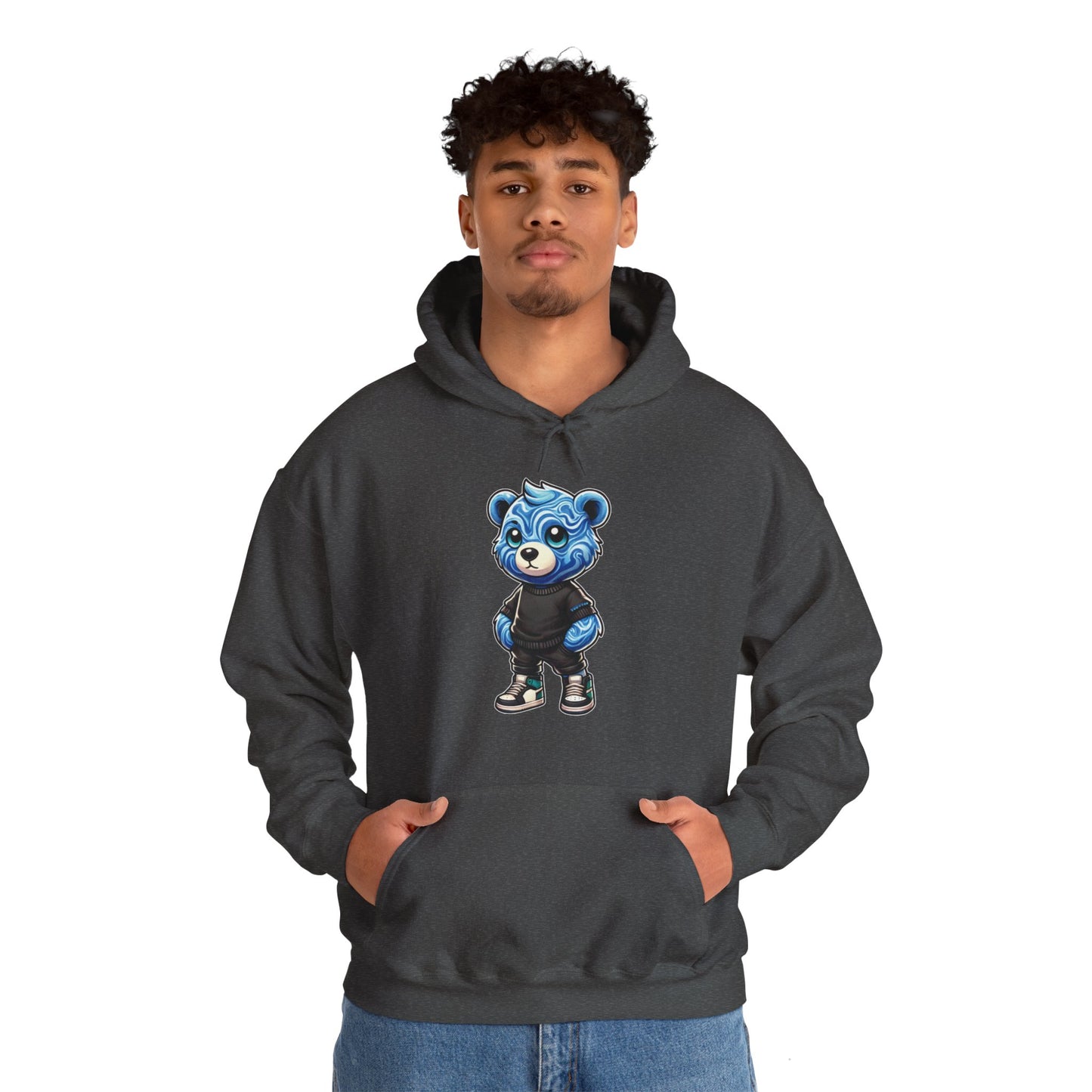 Blue Marble Bear Hoodie