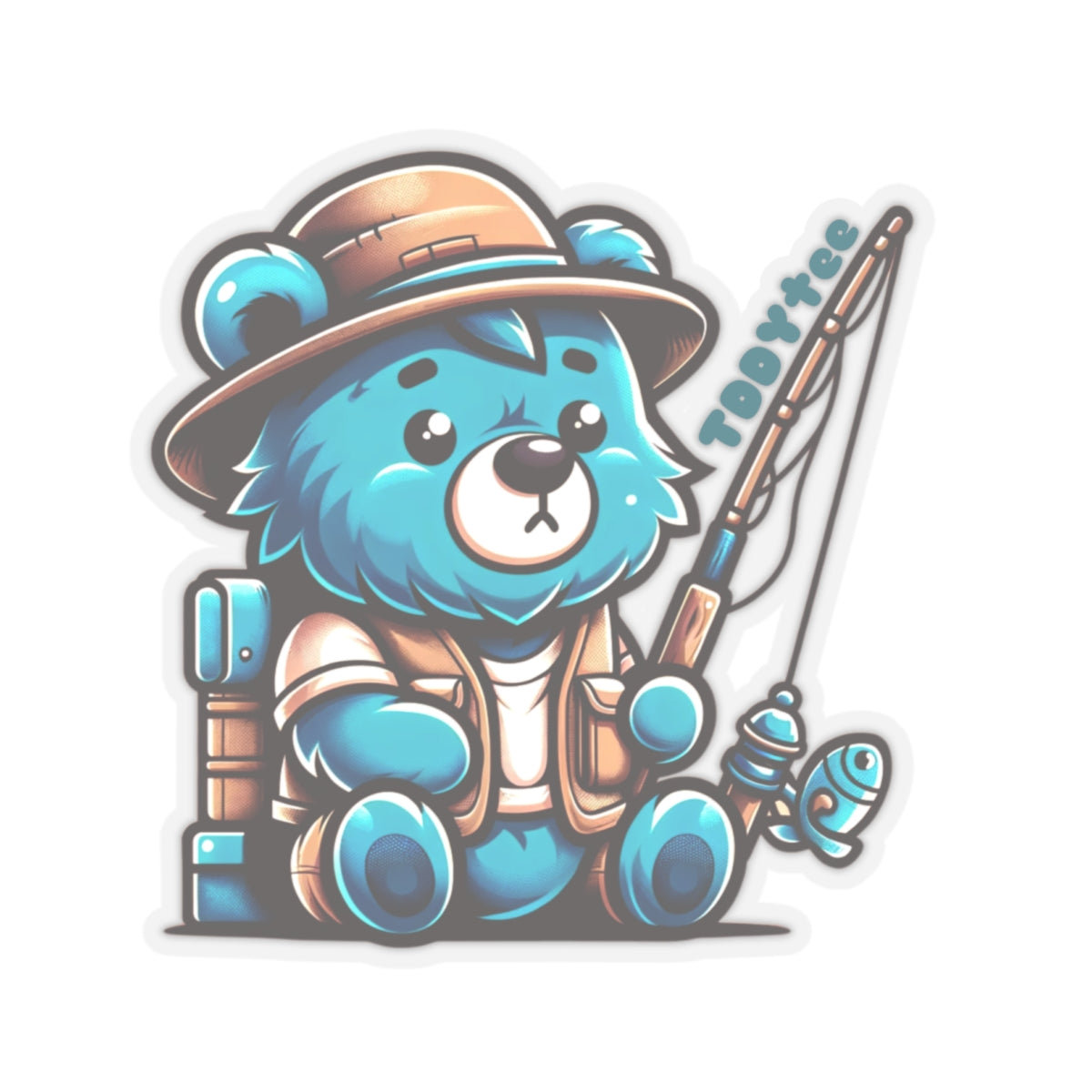 Fisher Bear Sticker - TDDYtee