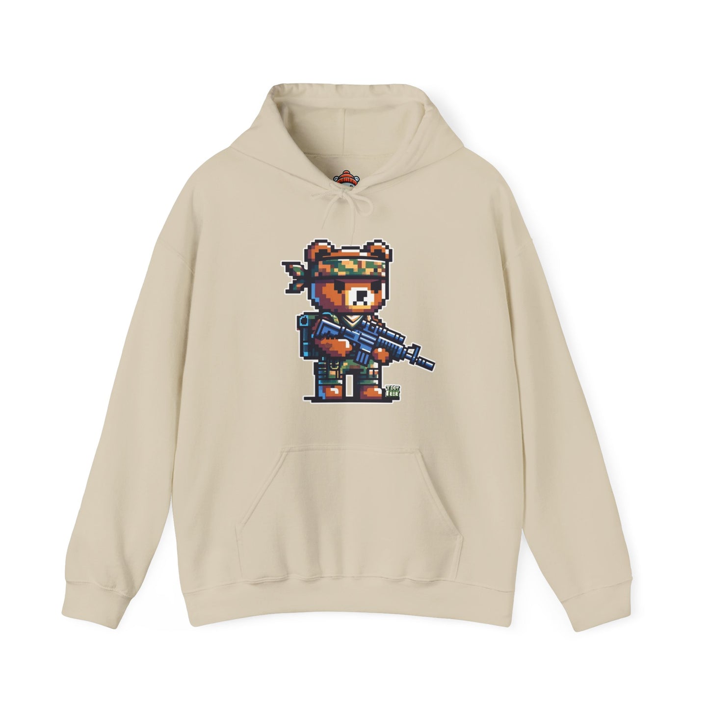 8-bit Soldier Bear Hoodie