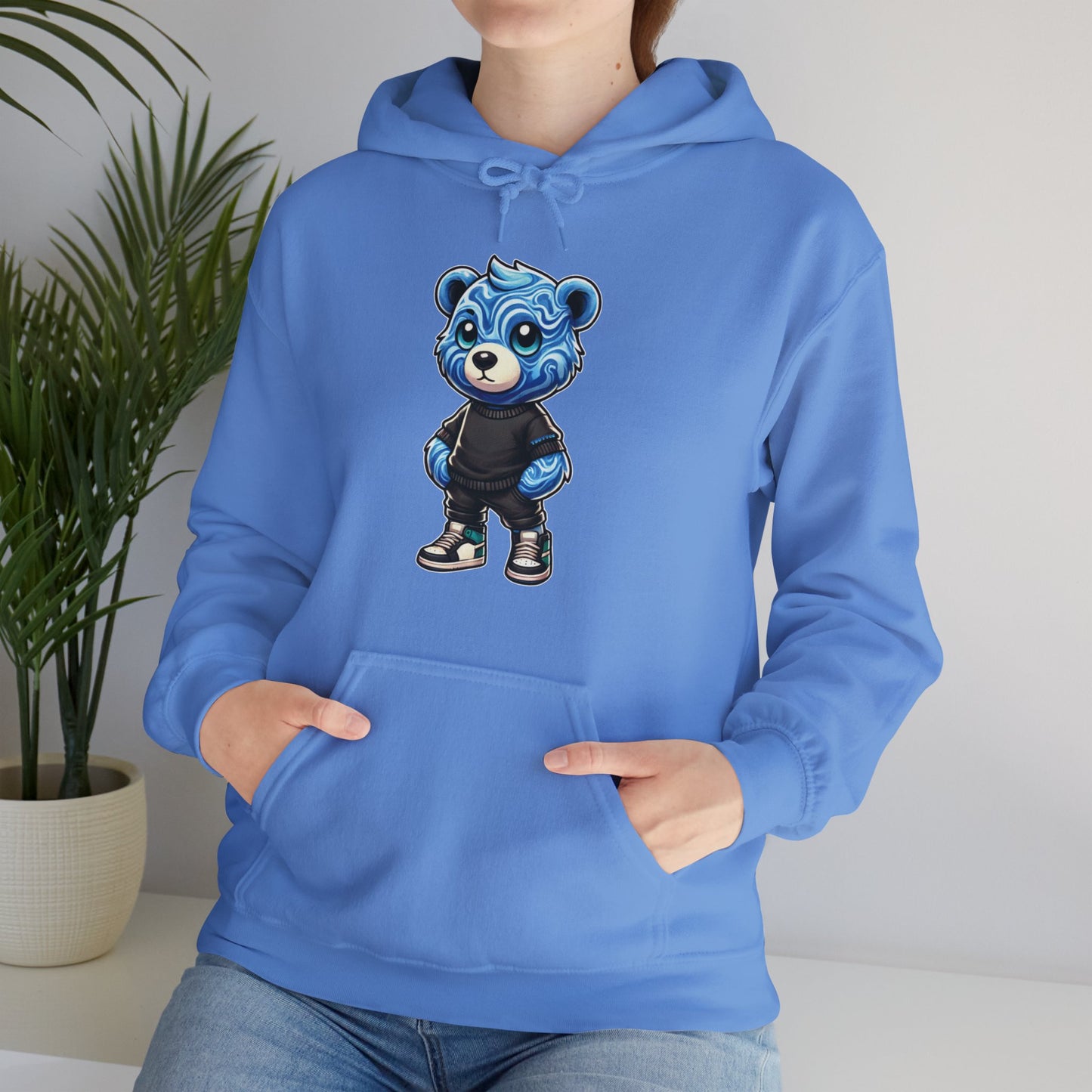 Blue Marble Bear Hoodie