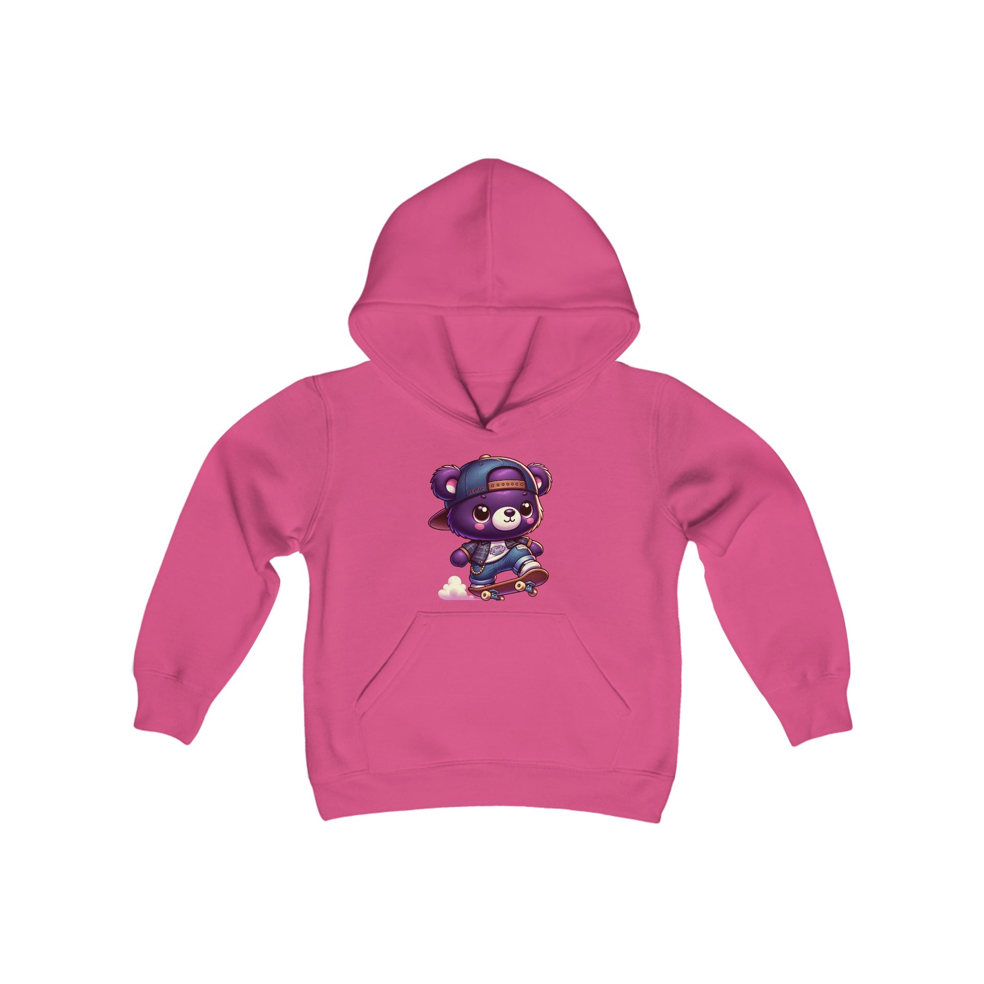 Skater Bear Youth Hoodie - TDDYtee