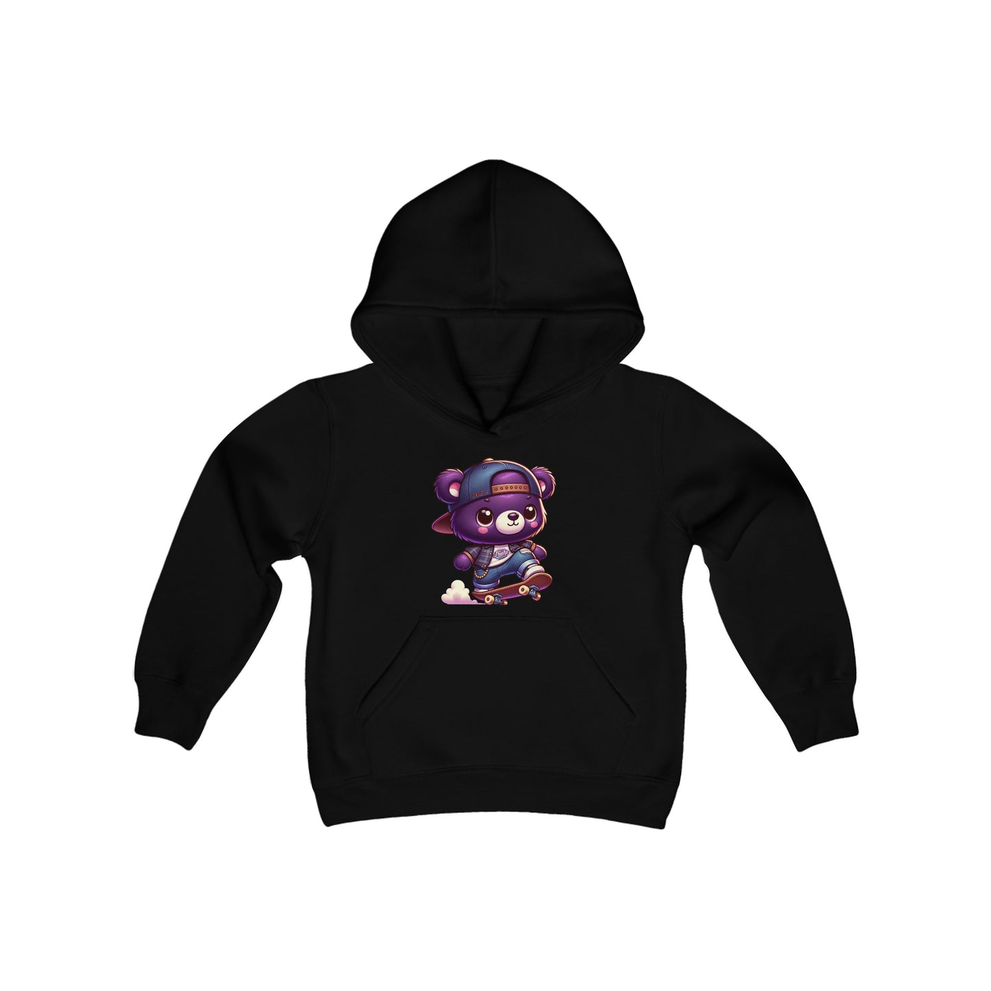 Skater Bear Youth Hoodie - TDDYtee