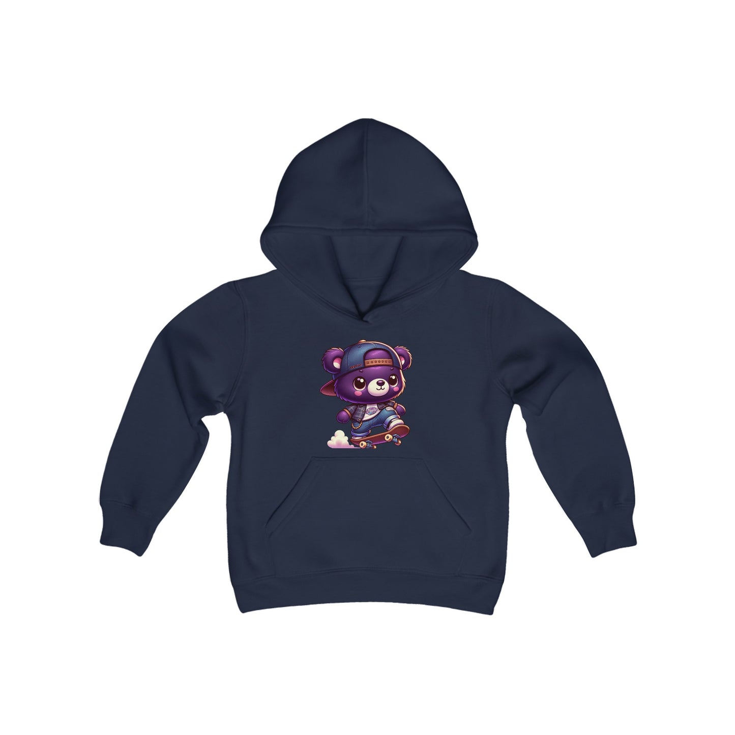 Skater Bear Youth Hoodie - TDDYtee