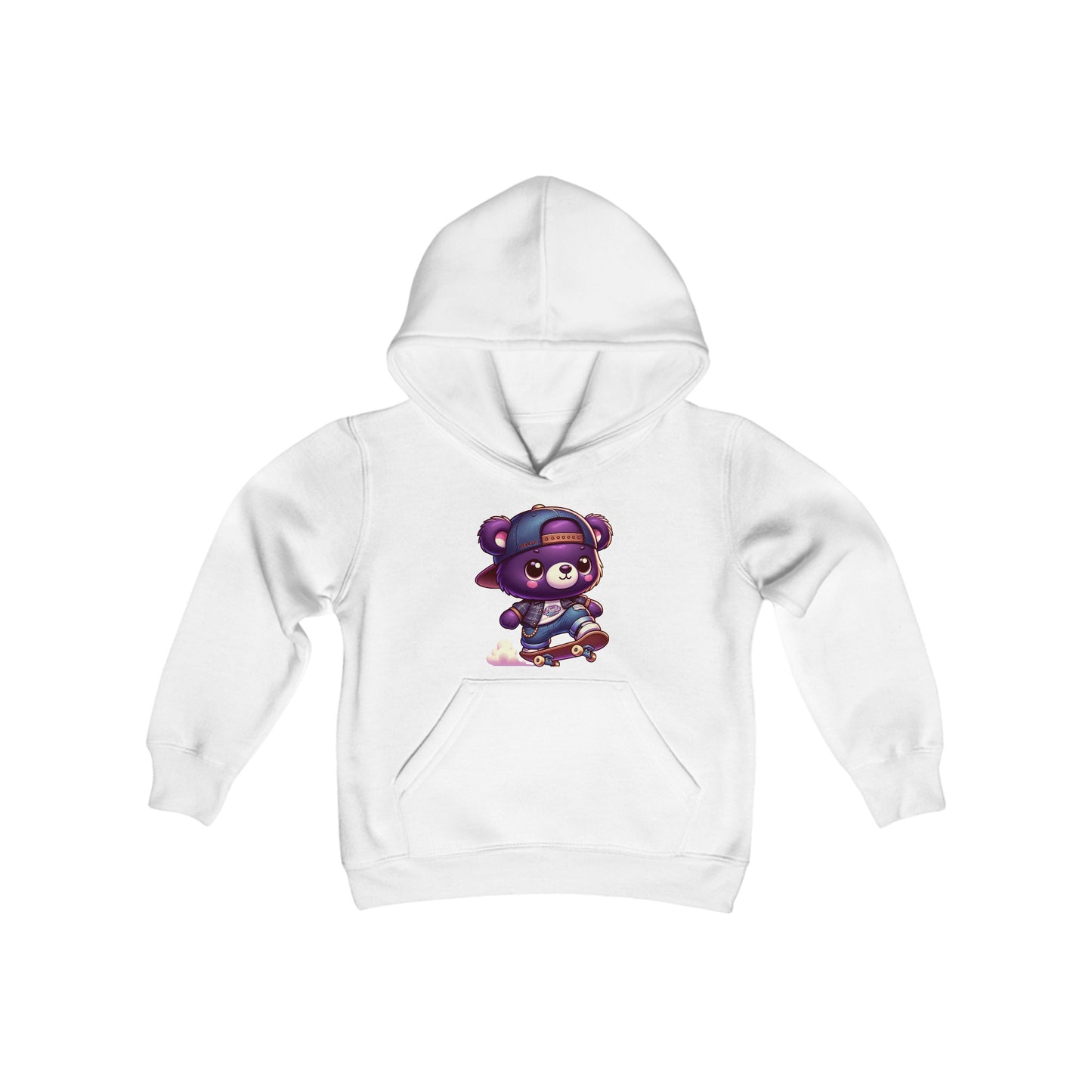 Skater Bear Youth Hoodie - TDDYtee