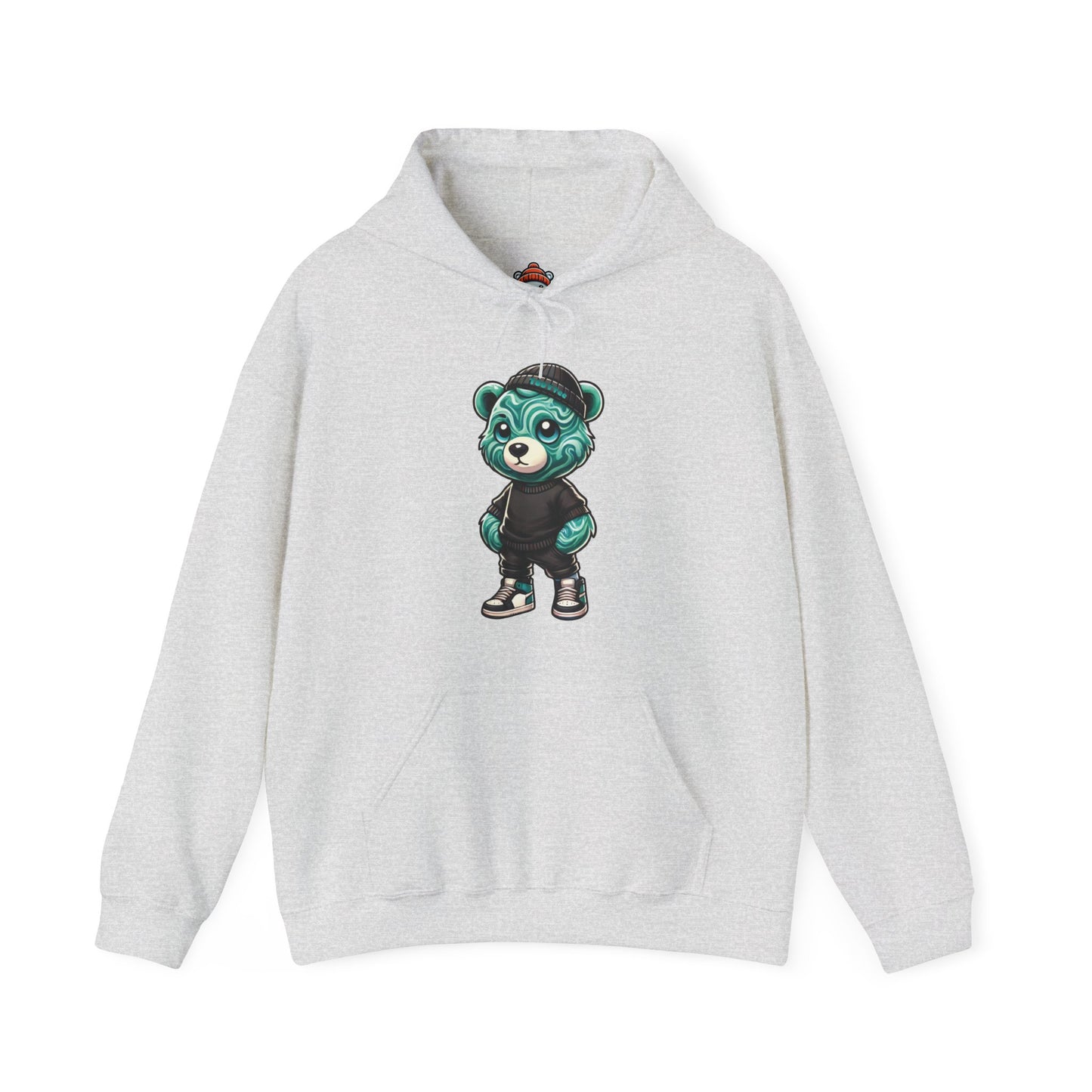 Green Marble Bear Hoodie